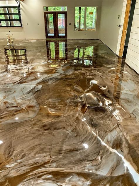 metallic epoxy concrete floor in house|best metallic epoxy floor paint.